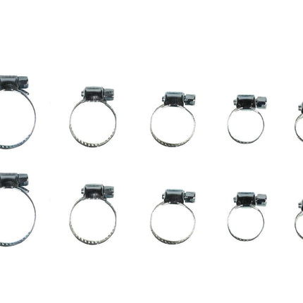 Slangklemmen Set 10 dlg - 5 maten, ideaal voor water- en luchtslangen