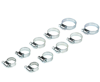 Slangklemmen Set 10 dlg - 5 maten, ideaal voor water- en luchtslangen