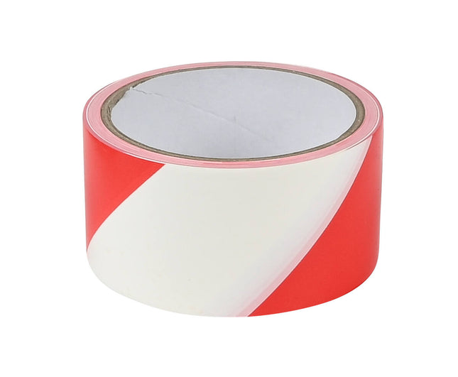 Rood/Wit Afzetlint 50m - Markeer Gebieden, 48mm Breed, Weerbestendig