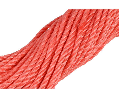 4mm x 25m Oranje Polypropyleen Touw, 175kg MBL, Ideaal voor Camping