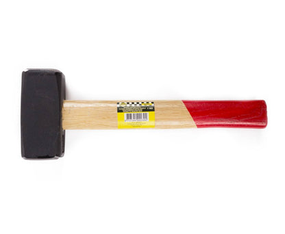 Moker 1kg Staal met Houten Antislipsteel voor Sloopwerkzaamheden