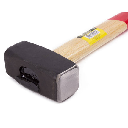 Moker 1kg Staal met Houten Antislipsteel voor Sloopwerkzaamheden