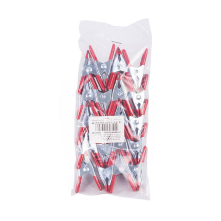 Zeilklem Mini 5cm, Staal/Kunststof, 2cm Bek - Ideaal voor Marktkraam