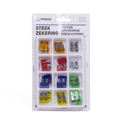 Steekzekeringenset 36-delig - Auto's, Motoren, 5-30A bescherming