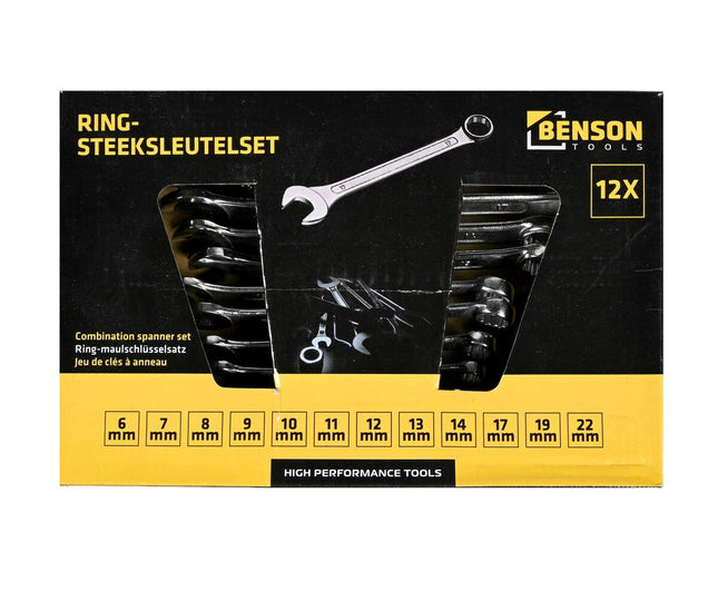 Ring-Steeksleutel Set 12-delig PH, 6-22mm voor Montageklussen