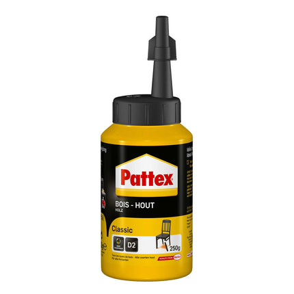 Pattex Houtlijm 250gr - Sterke hechting voor meubels en reparaties.