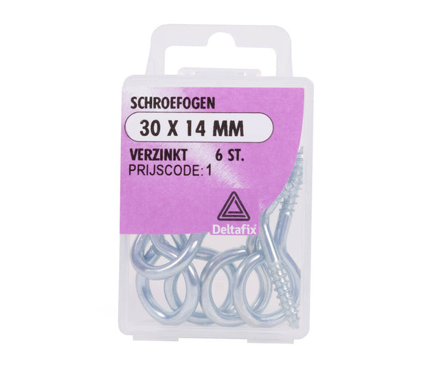 Schroefoog 30x14mm RVS - Perfect voor Ophangen van Kunstwerken