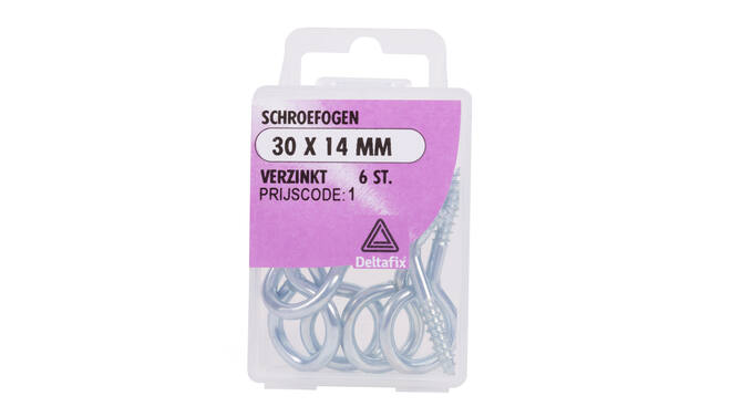 Schroefoog 30 x 14 mm