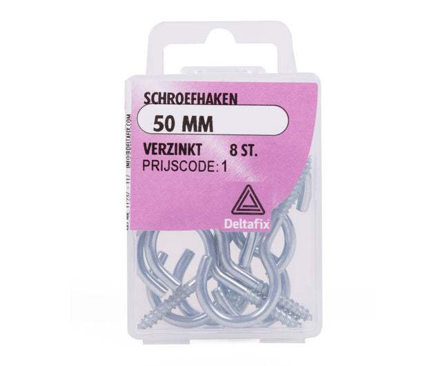 Schroefhaak 50 mm Staal voor Interieurdecoratie en Organisatie