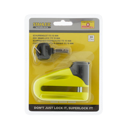 Schijfremslot secure 10.0 mm profi – 10 mm, Compact, lichtgewicht