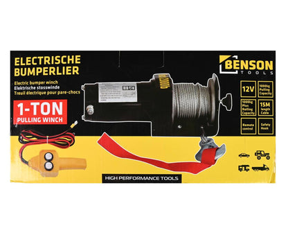 Lier Elektrisch 12V 2000 LBS, 15m Kabel, Afstandsbediening, Voertuigen