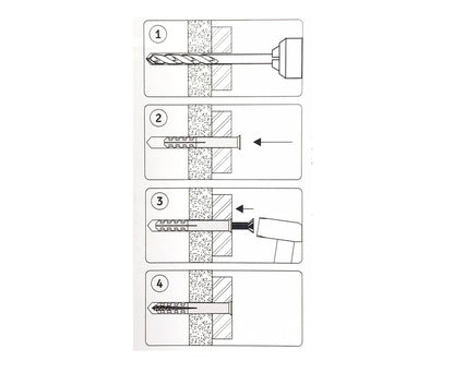Slagplug 5x50mm Nylon/Staal - Ideaal voor beton en metselwerk