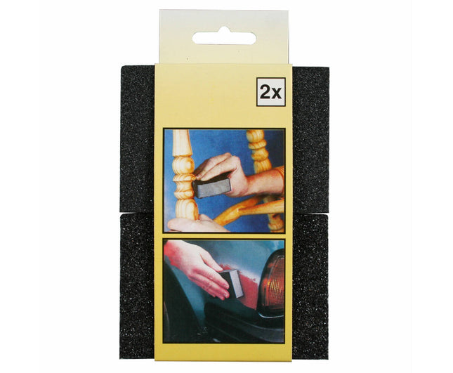 Flexibele Schuurpad Set 2-delig voor hout, metaal en kunststof.