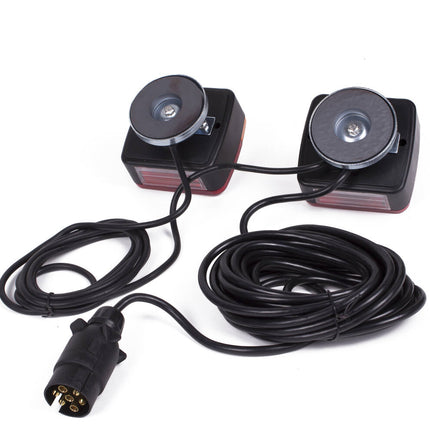 Magnetische Verlichtingsset 2.5 + 7.5m Kabel voor Trailers