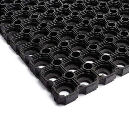Rubberen Deurmat 40x60cm - Vuilvangend & Anti-Slip, Ideaal voor Entree