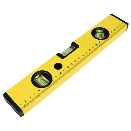 30 cm Aluminium Waterpas - Drievoudige Libellen, Compact en Lichtgewicht