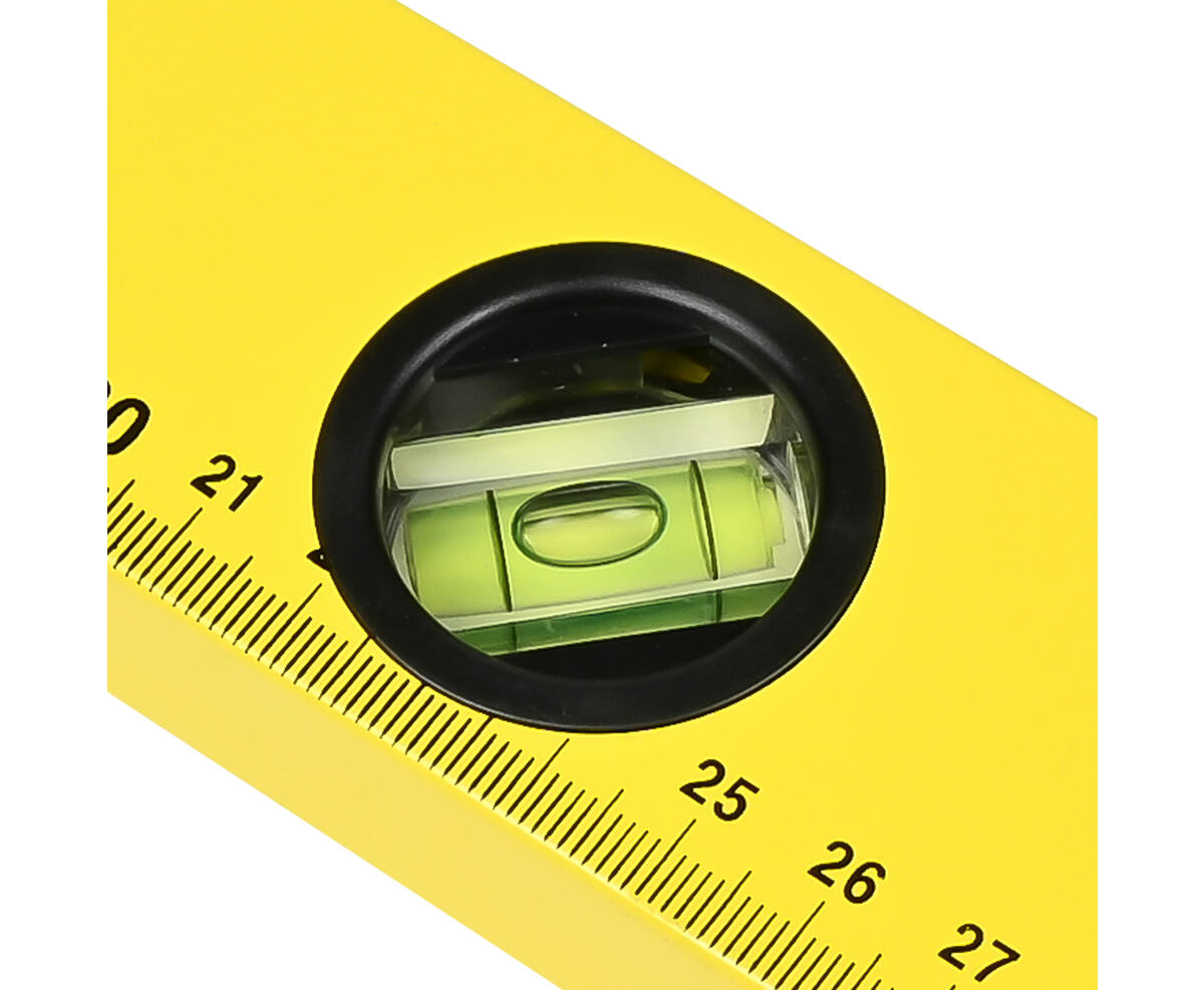30 cm Aluminium Waterpas - Drievoudige Libellen, Compact en Lichtgewicht