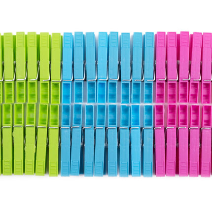 Wasknijpers kunststof 48 dlg – Materiaal kunststof, Kleur assorti (meerkleurig)