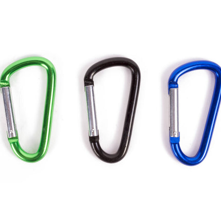 Karabijnhakenset 3 stuks, 8x80 mm, ideaal voor ophangen & reparatie