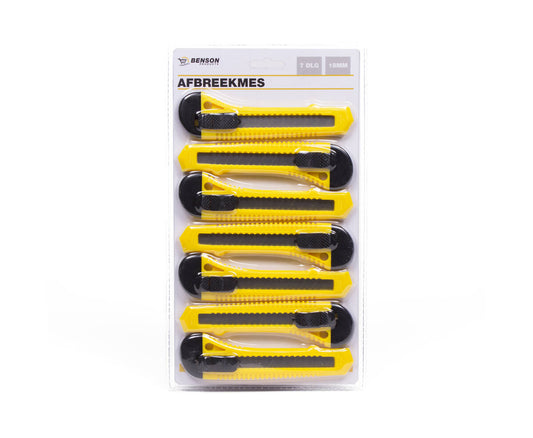 Afbreekmessen 18mm 7-delig - Ideaal voor Papier & Karton Snijden