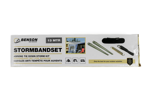 Stormbandset 13 mtr – Materiaal Nylon – sterk en weerbestendig, 13 meter, 20 cm