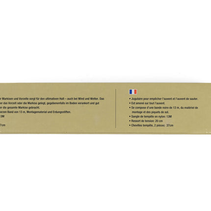 Stormbandset 13 mtr – Materiaal Nylon – sterk en weerbestendig, 13 meter, 20 cm