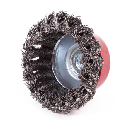 Staalborstel 75mm M14x2 voor Roest- en Verfreiniging, Max 12.500 RPM