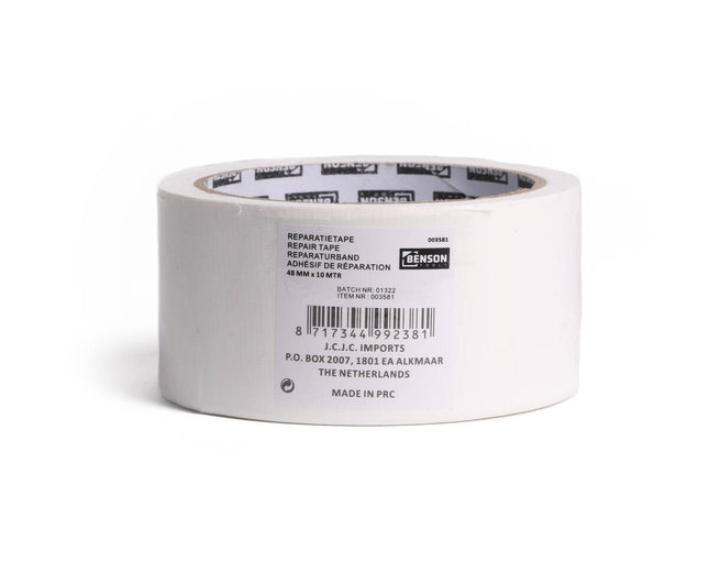 Reparatietape 10m Wit - Ideaal voor lekkage- en tentreparaties