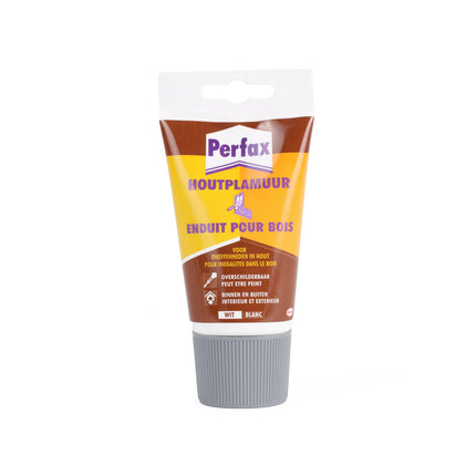 Perfax Houtplamuur 250gr: Vul Scheuren & Gaten, Overschilderbaar
