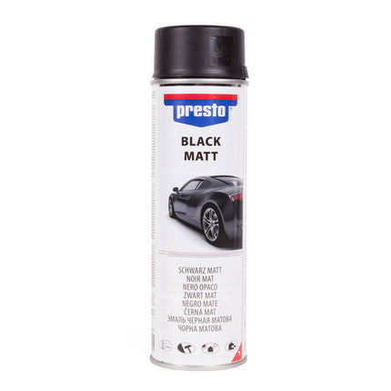 Matte Zwarte Spuitlak 500 ml - Sneldrogend voor Diverse Materialen