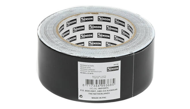 Reparatietape 25 mtr space zwart