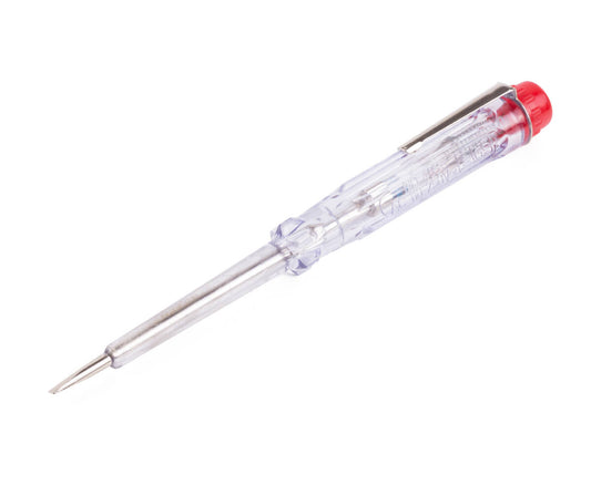 Spanningszoeker 14 cm, detecteert 110-250V voor stopcontacttests.