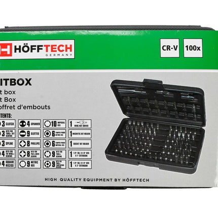 Bitbox 100 dlg - 100 Cr-V Bits in Kunststof Box voor Boormachines