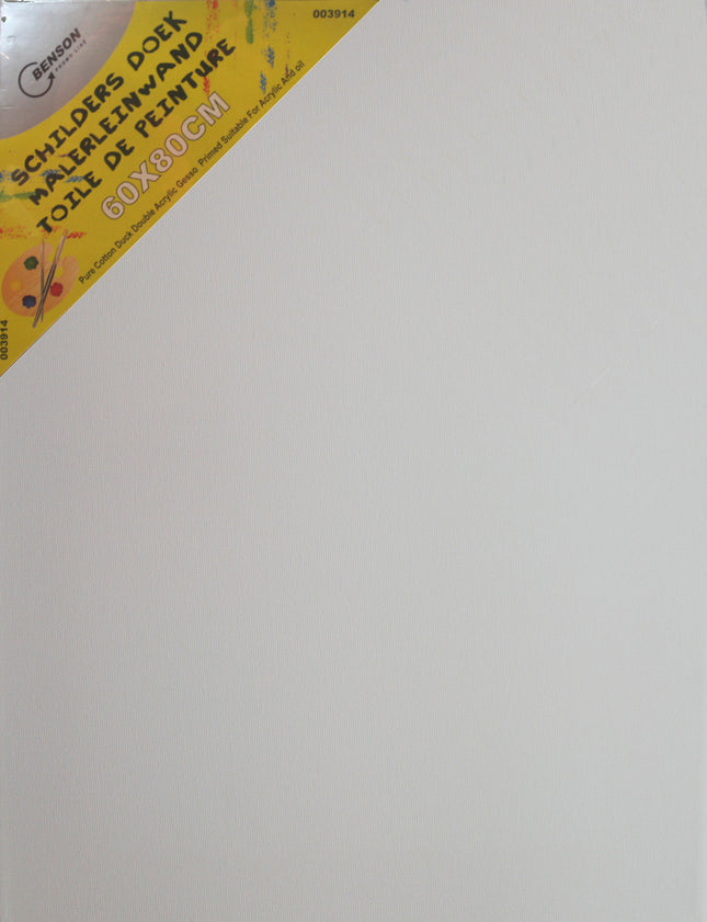 Schilders doek 60 x 80 cm – Geschikt voor olie, acryl verf en airbrush, 280g