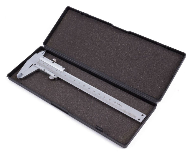 Schuifmaat 150mm Metaal met Fixeerknop en Opbergkoffer, Dual Scale