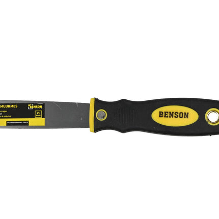 Plamuurmes 1" - RVS, Softgrip Handvat, Ideaal voor Fijne Afwerking