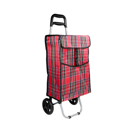 Boodschappentrolley 92x34x27cm, 40L, 25kg, inklapbaar, 2 wielen