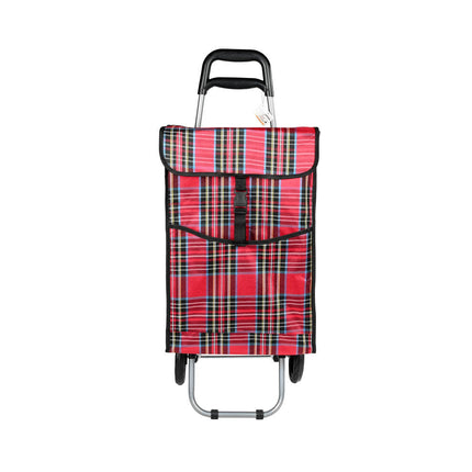 Boodschappentrolley 92x34x27cm, 40L, 25kg, inklapbaar, 2 wielen