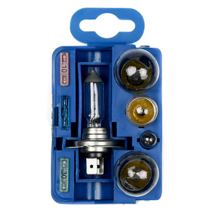 Autolamp H7 12V Set: 8-delig, inclusief zekeringen, E4 gecertificeerd.
