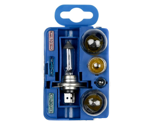 Autolamp H7 12V Set: 8-delig, inclusief zekeringen, E4 gecertificeerd.