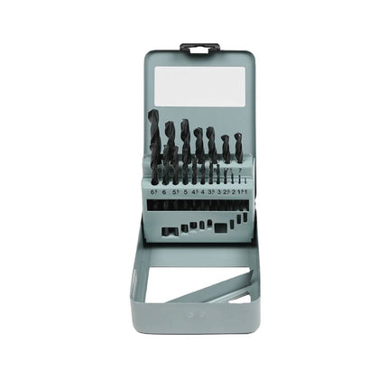 Boorset 19dlg HSS met Stalen Cassette voor Metaal en Houtbewerking
