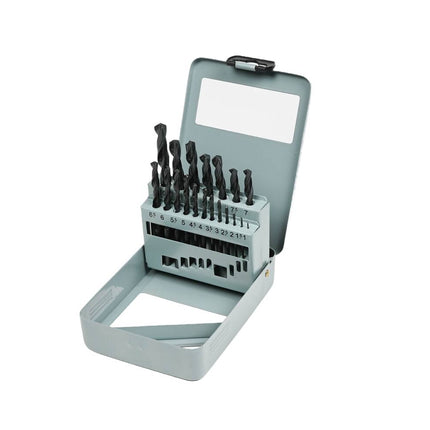 Boorset 19dlg HSS met Stalen Cassette voor Metaal en Houtbewerking
