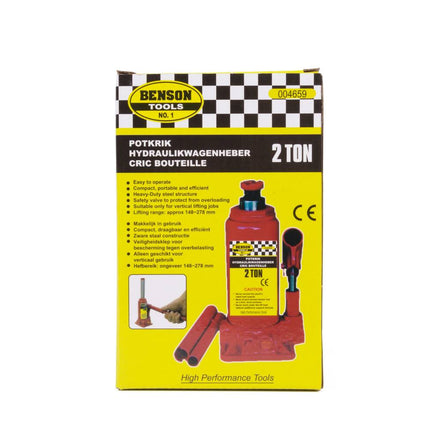 Potkrik 2 Ton - Heft auto's moeiteloos, ideaal voor bandenwissels