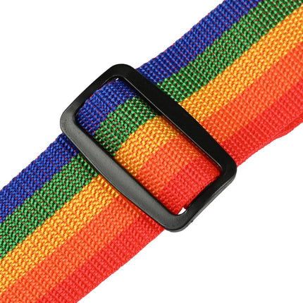 Kofferspanband + cijferslot multicolor – Lengte ca. 200 cm, Breedte ca. 5 cm, 200 cm