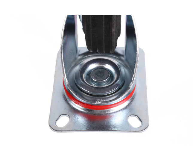 Zwenkwiel 100mm, Massief Rubber, 70kg, Perfect voor Zware Apparatuur
