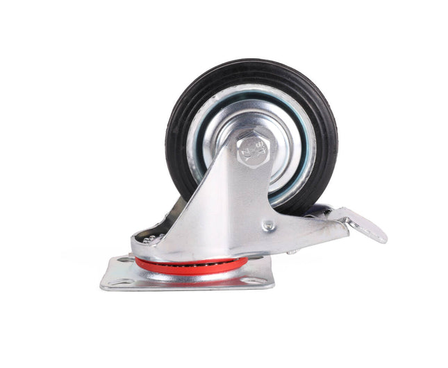 75mm Zwenkwiel met Rem, 50kg Draagvermogen, Veilig voor Meubels