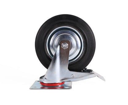 Zwenkwiel met Rem 200mm, 205kg Draagkracht, Industrieel Gebruik