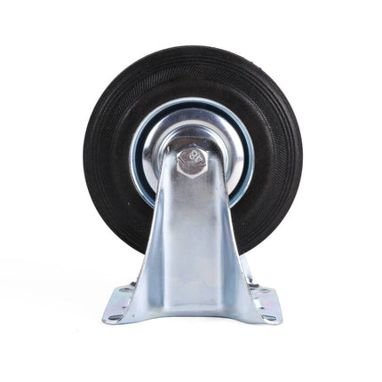 Bokwiel 125 mm - 100kg Draagkracht, Rubberen Grip, Stalen Velg