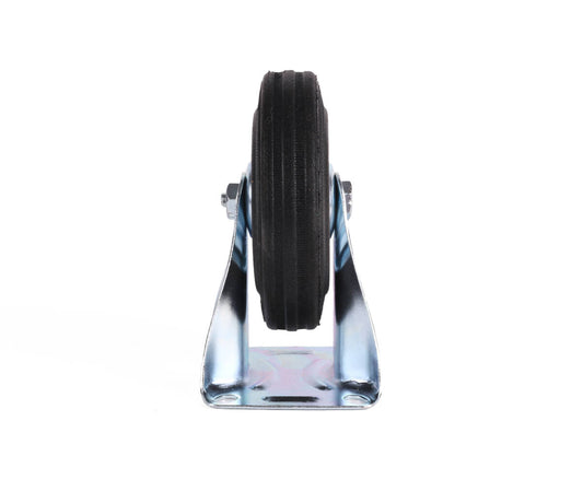 Bokwiel 125 mm - 100kg Draagkracht, Rubberen Grip, Stalen Velg