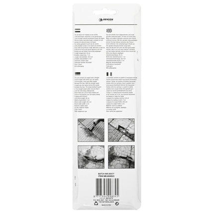 Onkruidschraper Set 2-delig: Haaks en recht, carbon staal, 20 cm.